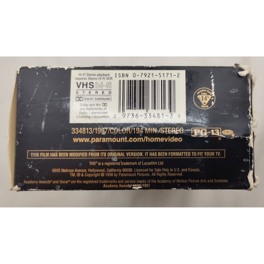 Titanic (VHS, 1998, 2-Tape Set, Pan-and-Scan) - Picture 4 of 7